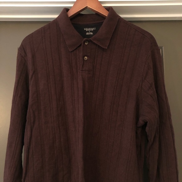 🌺 Geoffrey Beene Sweater Size L Burgundy - Picture 4 of 8